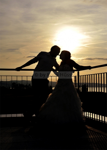 Foto Hüss - Hochzeit - Abendstimmung - Silhouette